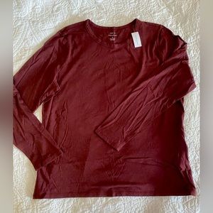 NWT Dark Maroon Long Sleeve Tshirt